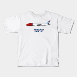 Norwegian 787-9 Kids T-Shirt